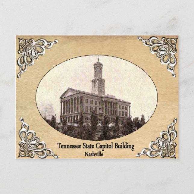 Postale Tennessee State Capitol Bâtir une ancienne carte p (Devant)