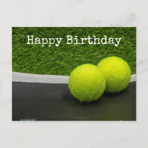 Postale Tennis Bonne Anniversaire Tennis Carte