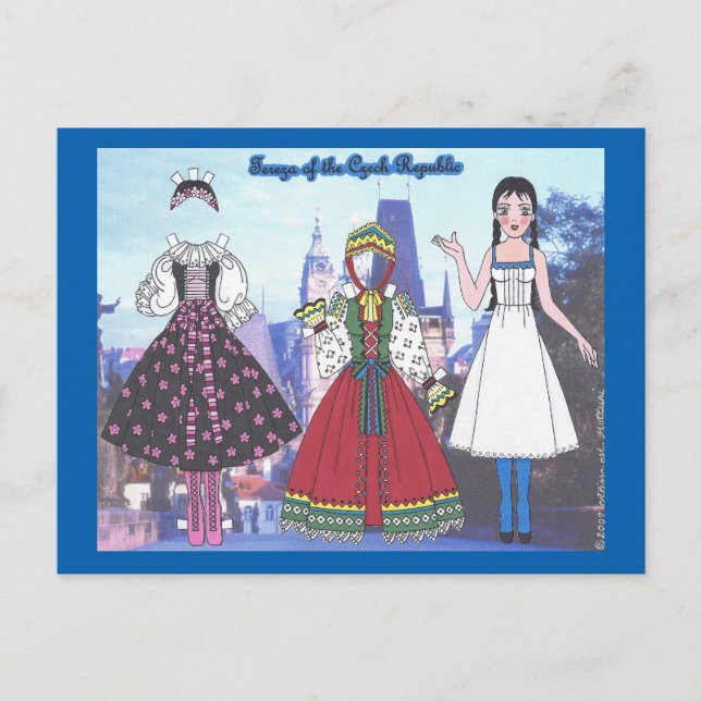 Postale Tereza de la République tchèque Papier carte posta (Devant)
