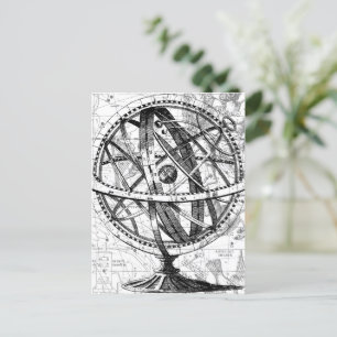 Postale Terre gravée Terre vintage complexe carte rétro