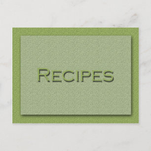 Postale Tons de la carte verte Recette