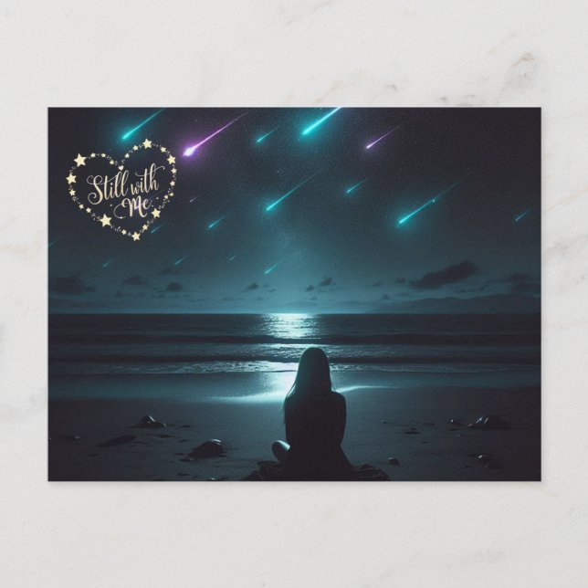 Postale Toujours avec moi – Carte de soutien pour le deuil (Devant)