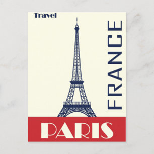 Postale Tour Eiffel France Paris Vintage voyage Carte post