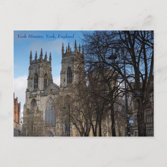 Postale Tours de York Minster, York, Angleterre, Carte pos (Devant)