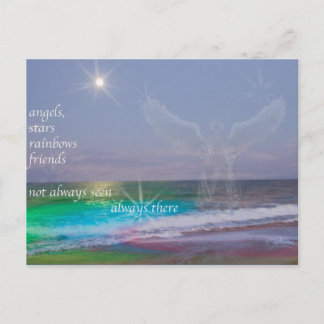 Postale Tout le monde a besoin d'amis et d'anges, carte po