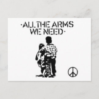 Postale Toutes les armes dont nous avons besoin carte post