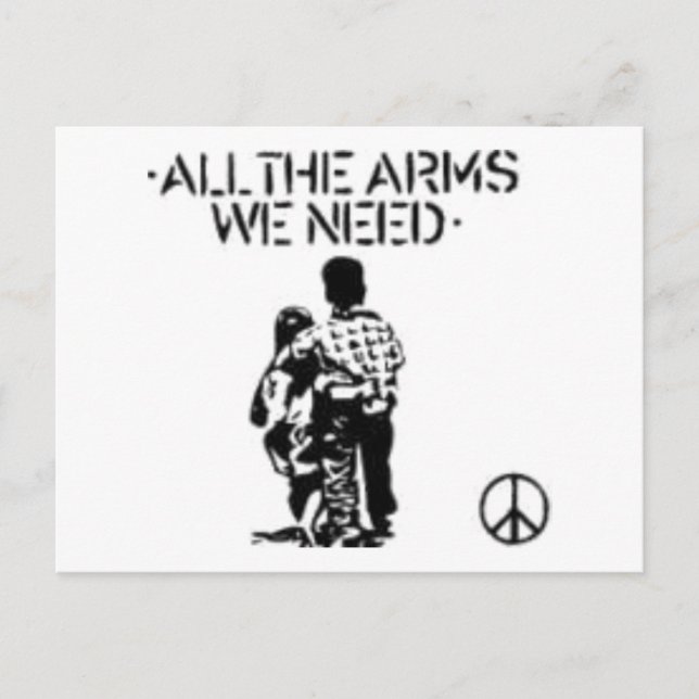 Postale Toutes les armes dont nous avons besoin carte post (Devant)