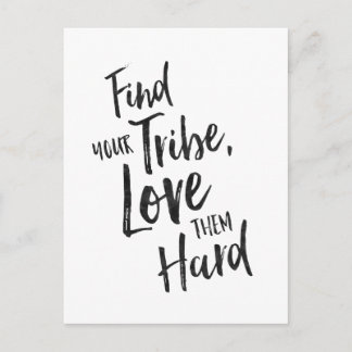 Postale Trouvez votre tribu - Carte Inspiration
