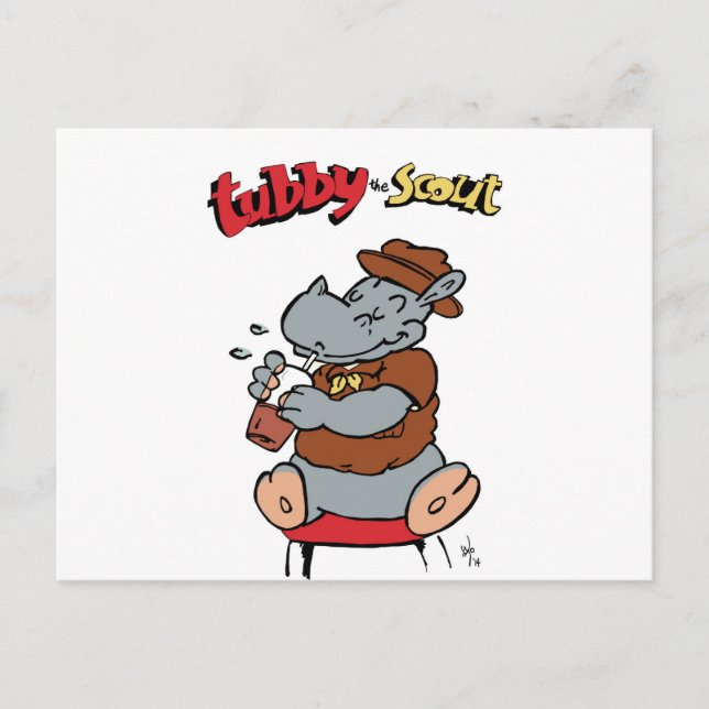 Postale Tubby carte de poste scout (Devant)