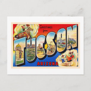 Postale Tucson Arizona AZ Vintage Grande Lettre Carte post