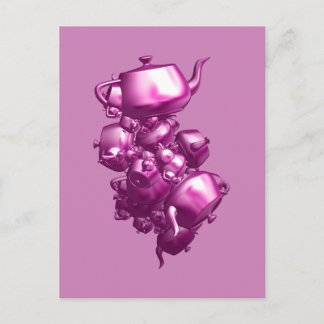 Postale Tumbling teapots carte de poste fractale
