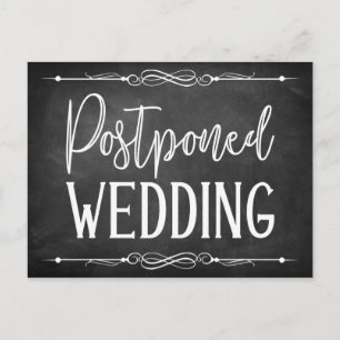 Postale Typographie du tableau de bord Carte Mariage repor