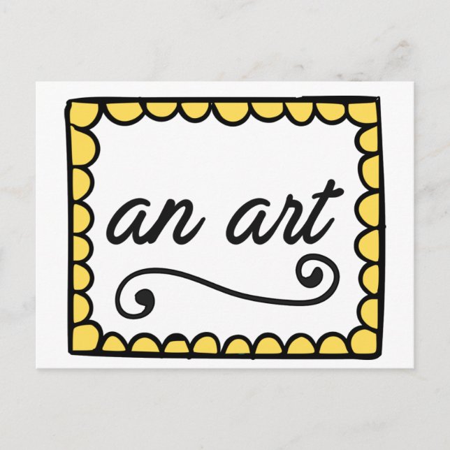 Postale Une carte d'art (Devant)