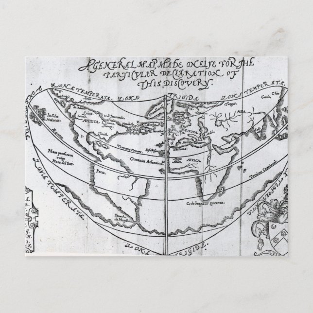 Postale Une carte générale (Devant)