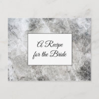 Une recette pour la carte de recette de mariage de