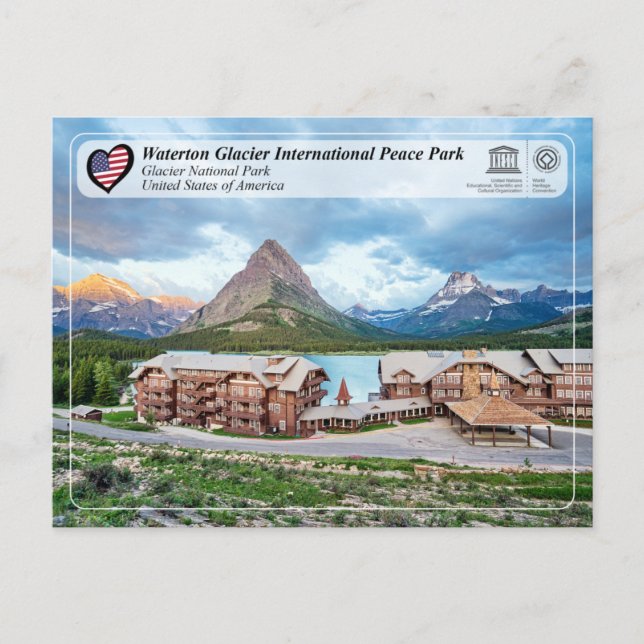 Postale UNESCO  WHS - Parc national de Glacier Carte posta (Devant)
