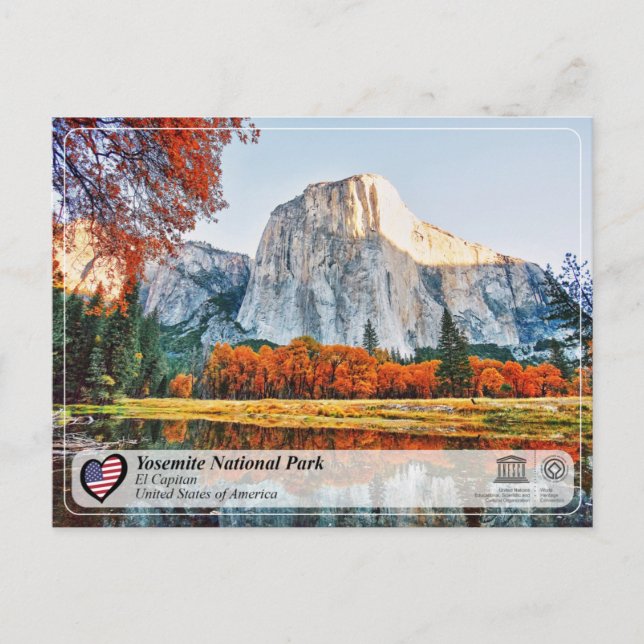 Postale UNESCO WHS - Yosemite NP - El Capitan Carte Postal (Devant)