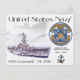 POSTALE USS CROMWELL DE-1014 DESTROYER ESCORT - CARTE POST