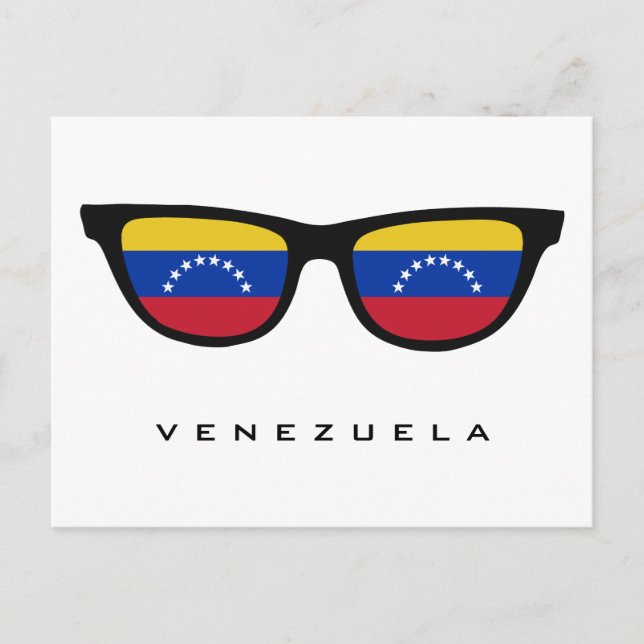 Postale Venezuela Shades texte personnalisé et carte posta (Devant)