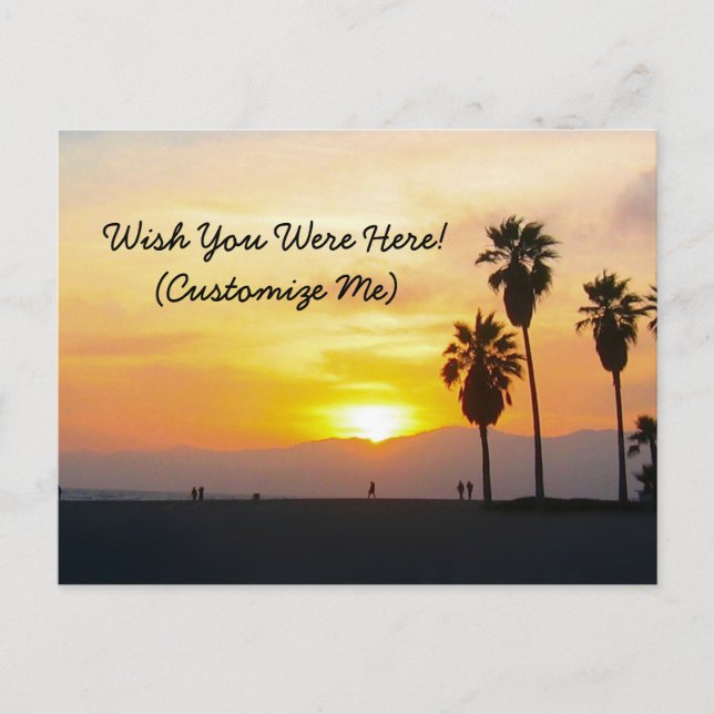 Postale Venice Beach California Sunset Souvenir Carte post (Devant)