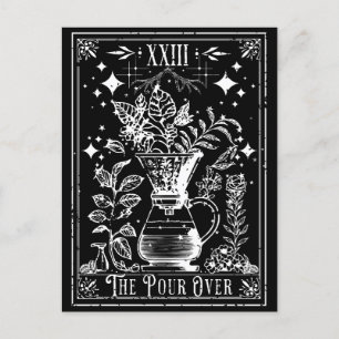 Postale Verser sur la carte Tarot Café