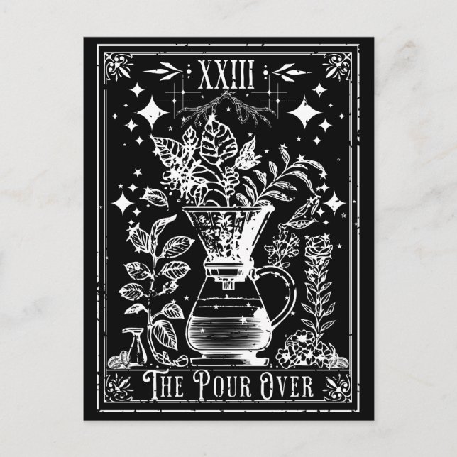 Postale Verser sur la carte Tarot Café (Devant)