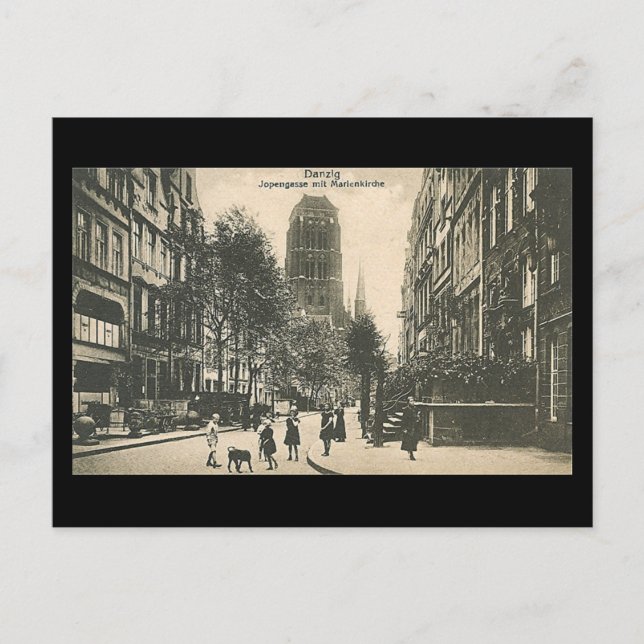 Postale Vielle carte postale, Gdansk/Danzig - Jopengasse (Devant)