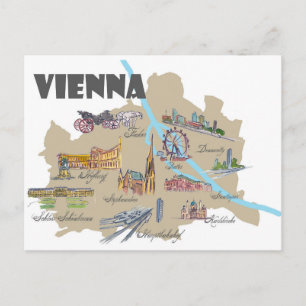 Postale Vienne Autriche Présentation de la carte