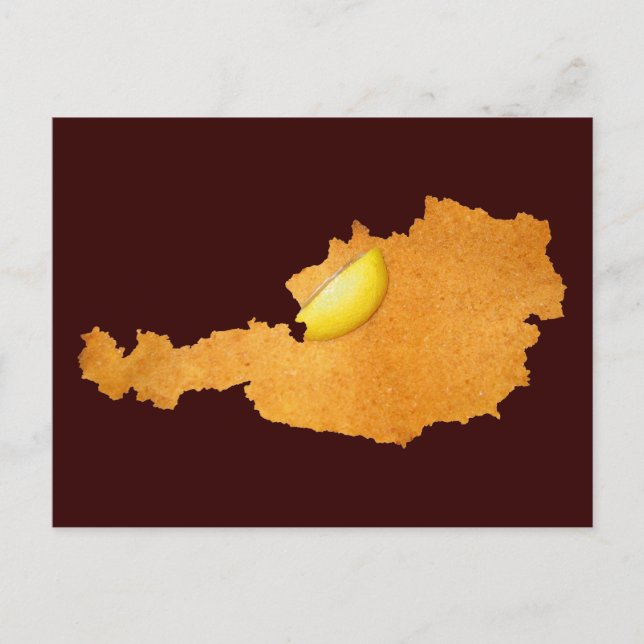 Postale Viennese Schnitzel - Carte De L'Autriche (Devant)