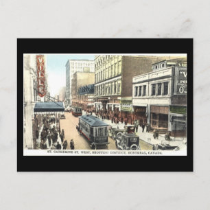 Postale Vieux Carte postale, Montréal, rue Sainte-Catherin