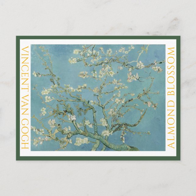 Postale VINCENT VAN GOGH ... FLEUR D'AMANDIER ... Carte po (Devant)