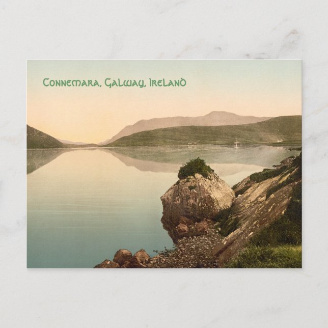 Postale Vintage Connemara, Galway, Irlande Carte avec musi (Devant)