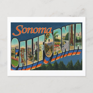 Postale Vintage grande lettre Sonoma California carte post