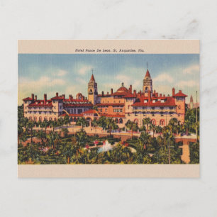 Postale Vintage Hotel Ponce De Leon St. Augustine Carte po