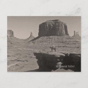 Postale Vintage Monument Valley Cowboy Souvenir Carte post