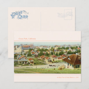 Postale Vintage Ocean Park, Père Noël Monica 1910 Carte po