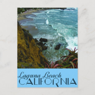 Postale Vintage voyage Laguna Beach, Californie Carte post