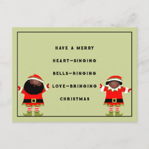 Postale Vœu de Noël amusant Carte de vacances