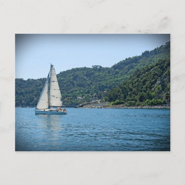 Postale Voile Riviera italienne - Portofino - Carte postal (Devant)