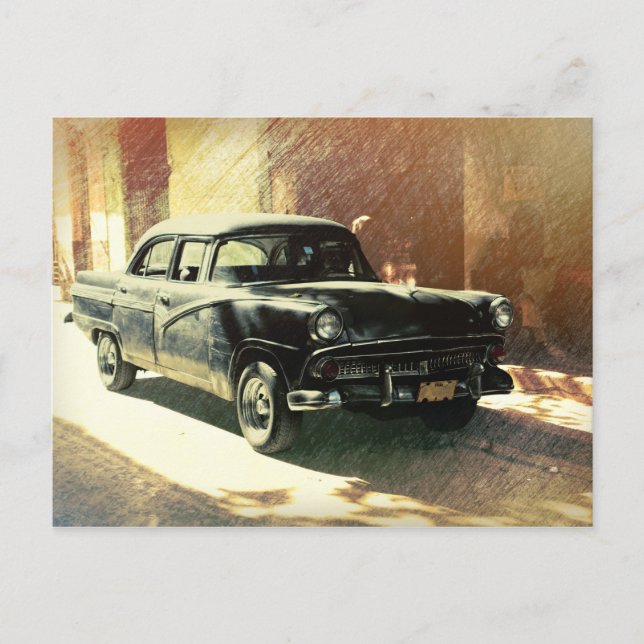 Postale Voiture américaine en La Havane, Cuba carte postal (Devant)