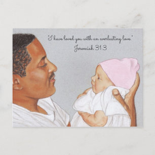 Postale Vous aimez~L'amour éternel~Papa & Baby Carte Posta