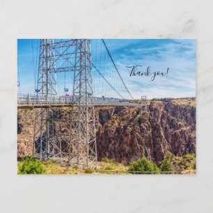 Postale Vue latérale du pont Royal Gorge Merci Carte posta