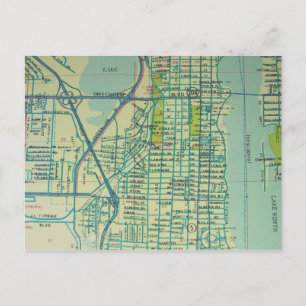 Postale West Palm Beach, FL Carte Vintage