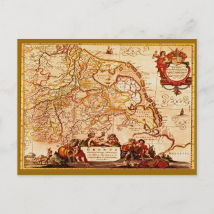 Postale Willem Janszoon Blaeu Ancienne carte allemande