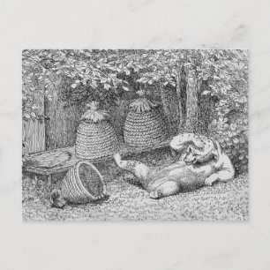 Postale William H. Beard - Bear Stung by Bees Carte postal