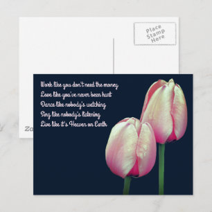 Postale Work Love Dance Chanter Live Inspiration Carte pos