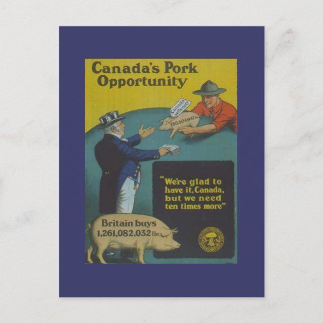 Postale WW1 carte collectrice 1914 CANADA PROPAGANDA (Devant)