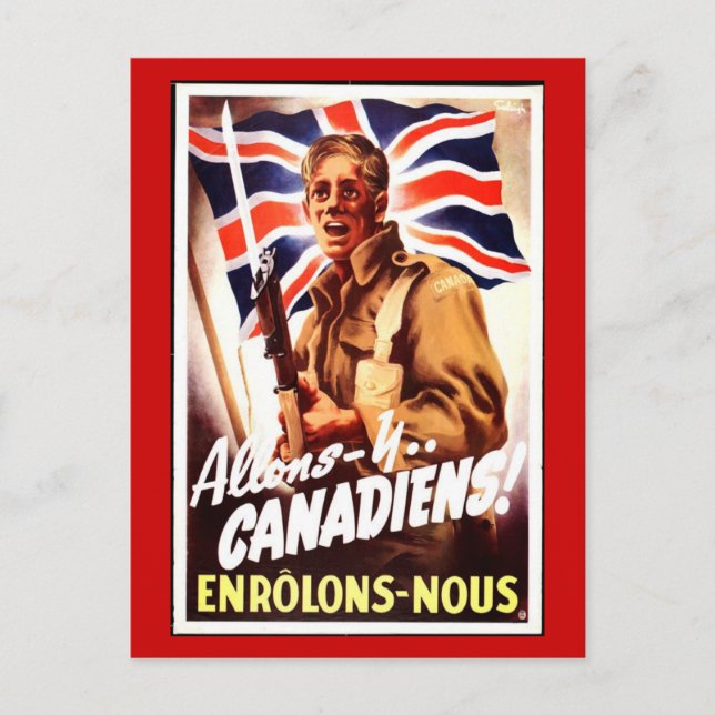 Postale WW1 carte collectrice 1914 CANADA PROPAGANDA (Devant)