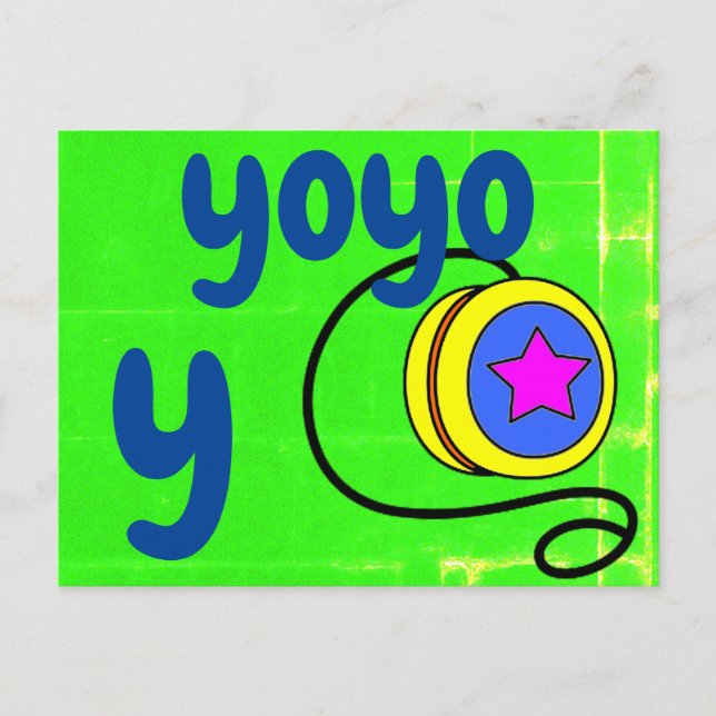 Postale y - carte flash yoyo (Devant)