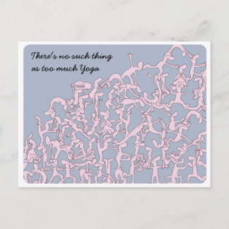 Postale Yoga pour les amateurs de vin carte postale, rose